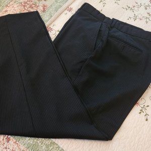 MEN'S PERRY ELLIS PORTFOLIO BLACK PINE STRIPPED PANTS SIZE 36 S